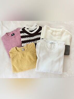 👗 BUNDLE of 5 Crewneck Sweaters Size M